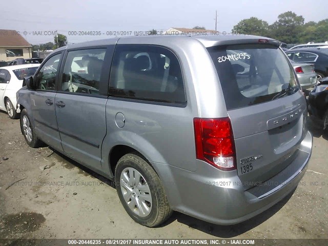 2C4RDGBG3ER340982 - 2014 DODGE GRAND CARAVAN SE GRAY photo 3