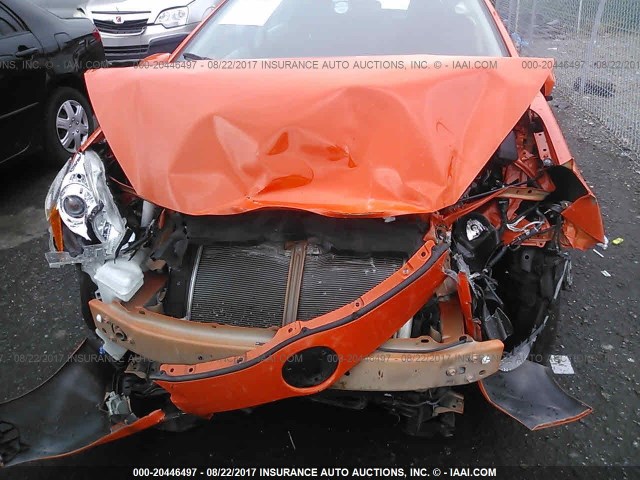 JTDKDTB33D1056049 - 2013 TOYOTA PRIUS C ORANGE photo 6