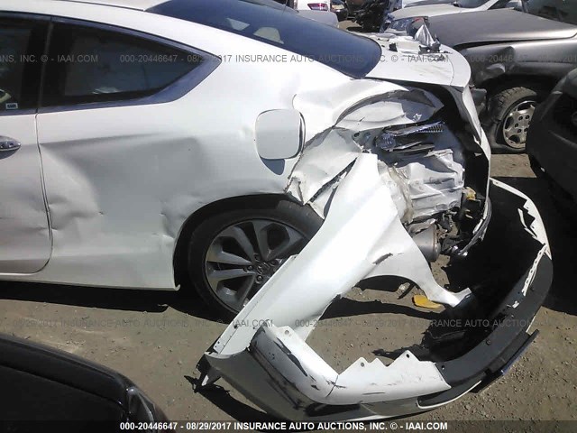 1HGCT2B83EA006753 - 2014 HONDA ACCORD EXL WHITE photo 6