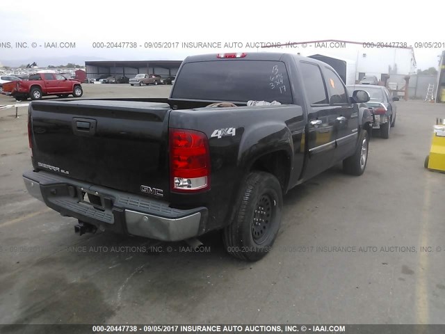 3GTP2VE74DG272743 - 2013 GMC SIERRA K1500 SLE BLACK photo 4