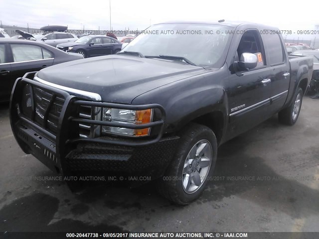 3GTP2VE74DG272743 - 2013 GMC SIERRA K1500 SLE BLACK photo 6