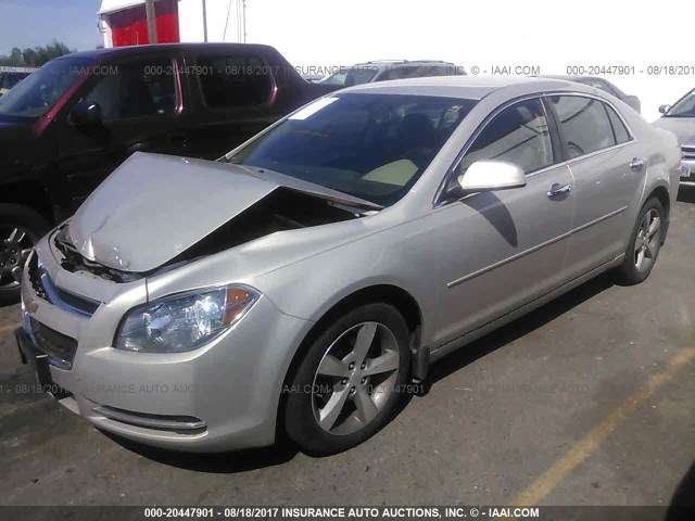 1G1ZC5E07CF213171 - 2012 CHEVROLET MALIBU 1LT 金色 照片 2