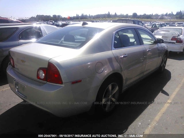 1G1ZC5E07CF213171 - 2012 CHEVROLET MALIBU 1LT 金色 照片 4