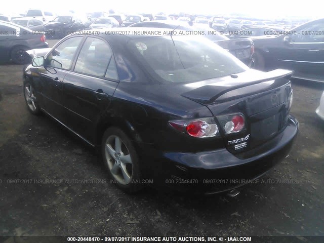 1YVHP80C565M59571 - 2006 MAZDA 6 I BLACK photo 3