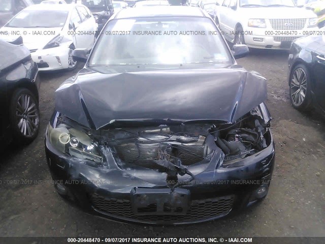 1YVHP80C565M59571 - 2006 MAZDA 6 I BLACK photo 6