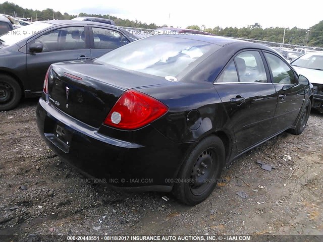 1G2ZF55BX64250798 - 2006 PONTIAC G6 SE BLACK photo 4