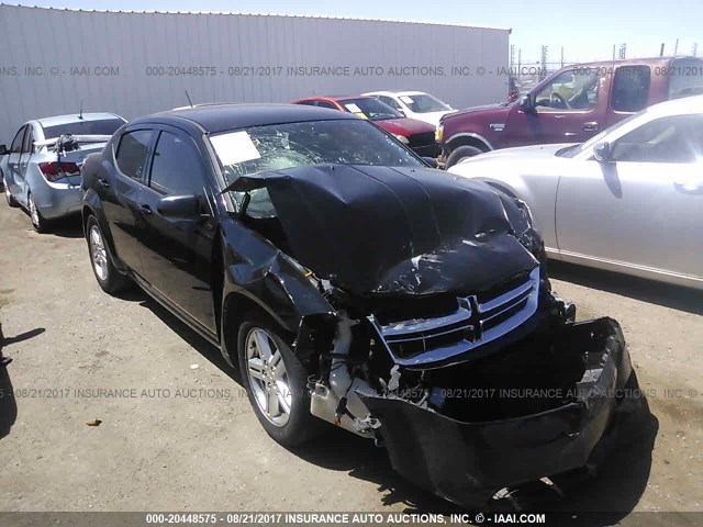 1B3BD1FB3BN565250 - 2011 DODGE AVENGER MAINSTREET BLACK photo 1