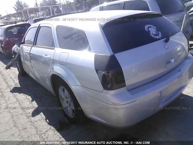 2D4FV48V75H570294 - 2005 DODGE MAGNUM SXT SILVER photo 3