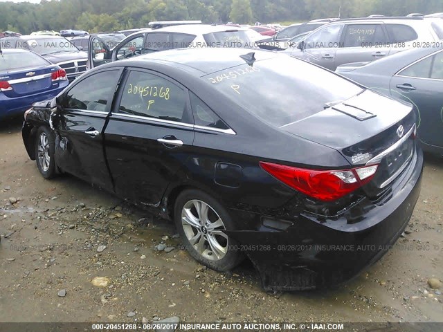 5NPEC4AC4CH354396 - 2012 HYUNDAI SONATA SE/LIMITED BLACK photo 3