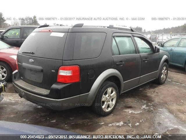 1FMZK02157GA01584 - 2007 FORD FREESTYLE SEL BLACK photo 4