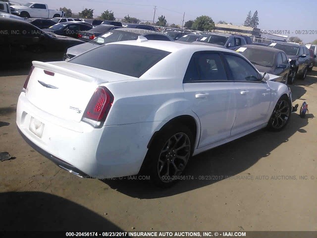 2C3CCABT1FH818489 - 2015 CHRYSLER 300 S WHITE photo 4