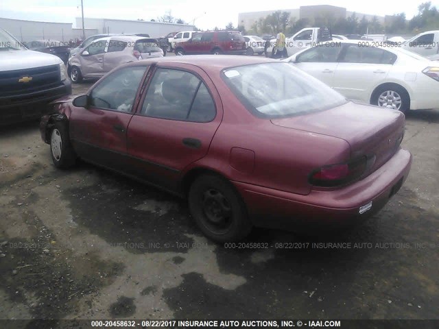 1Y1SK5260VZ419031 - 1997 GEO PRIZM LSI MAROON photo 3