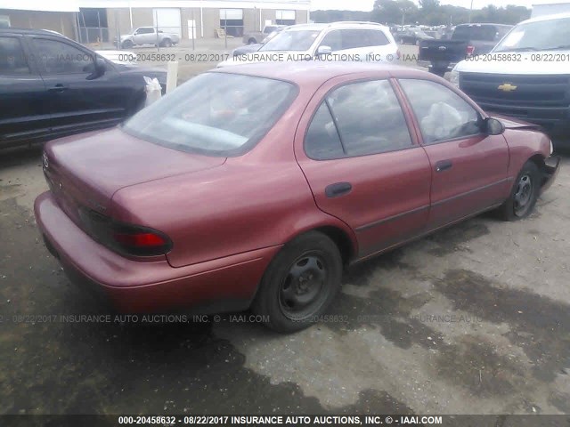 1Y1SK5260VZ419031 - 1997 GEO PRIZM LSI MAROON photo 4