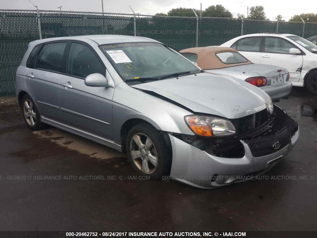 KNAFE161375001106 - 2007 KIA SPECTRA5 SX SILVER photo 1