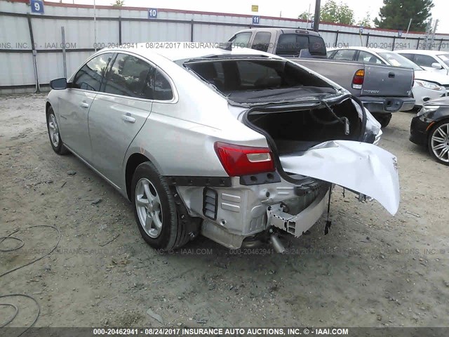 1G1ZB5ST2HF124746 - 2017 CHEVROLET MALIBU LS SILVER photo 3