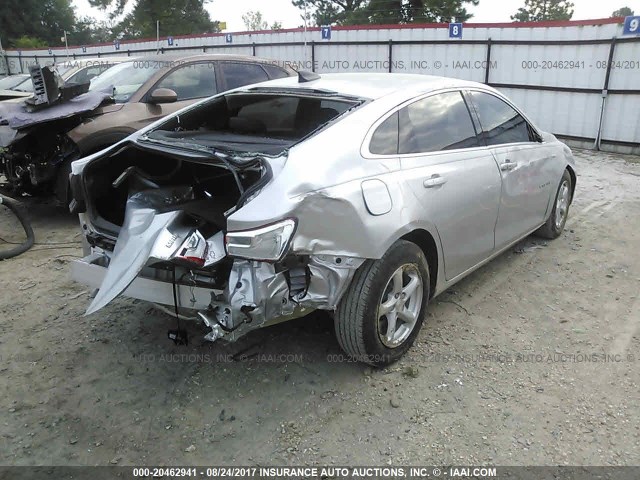 1G1ZB5ST2HF124746 - 2017 CHEVROLET MALIBU LS SILVER photo 4