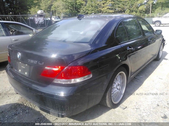 WBAHN83537DT69929 - 2007 BMW 750 BLACK photo 4