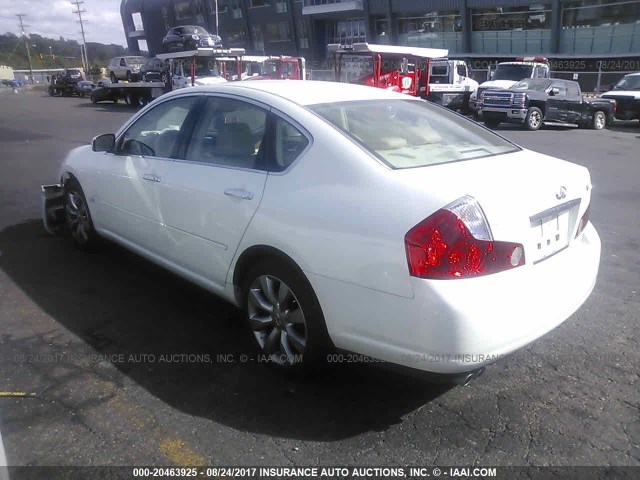 JNKAY01F57M463009 - 2007 INFINITI M35 SPORT WHITE photo 3