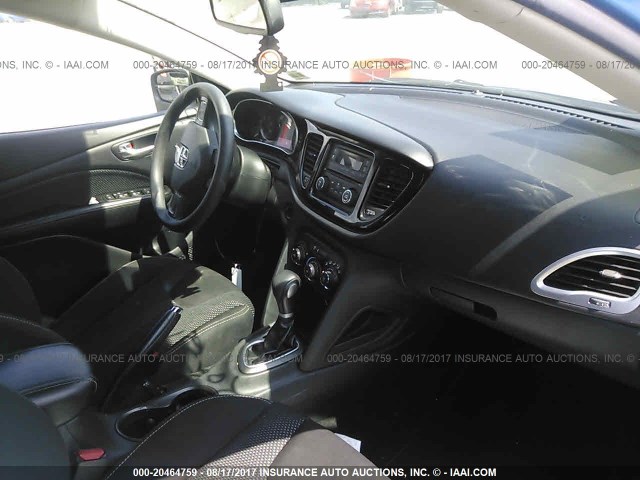 1C3CDFBB2FD180297 - 2015 DODGE DART SXT BLUE photo 5