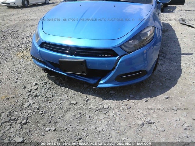 1C3CDFBB2FD180297 - 2015 DODGE DART SXT BLUE photo 6