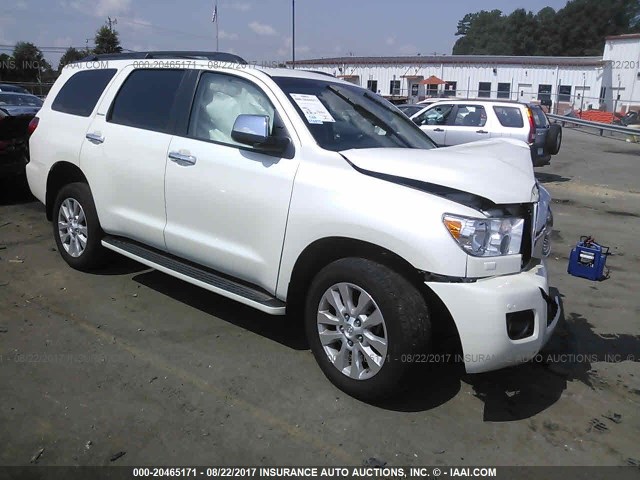 5TDDW5G18GS143927 - 2016 TOYOTA SEQUOIA PLATINUM WHITE photo 1