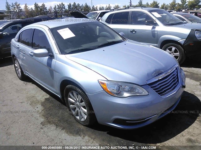 1C3CCBBB3DN631708 - 2013 CHRYSLER 200 TOURING Light Blue photo 1