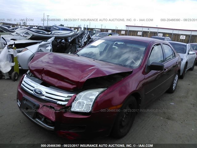 3FAHP06Z99R197273 - 2009 FORD FUSION S RED photo 2