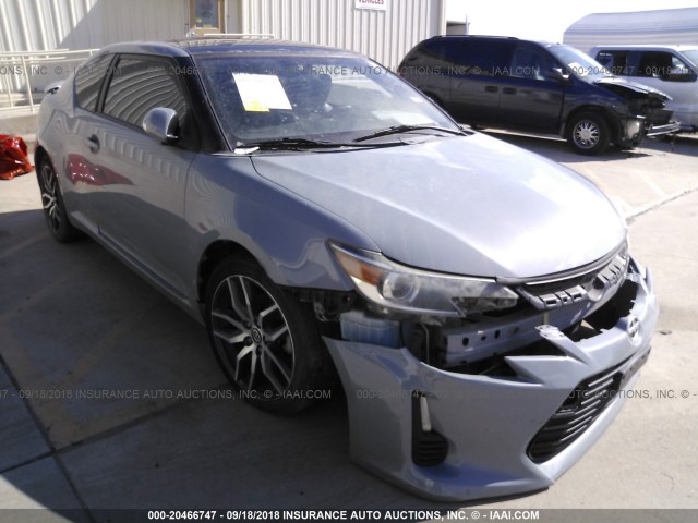 JTKJF5C77E3075494 - 2014 TOYOTA SCION TC GRAY photo 1