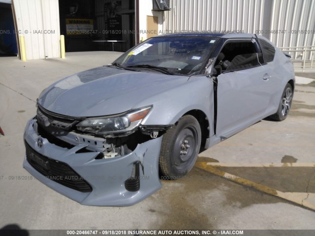 JTKJF5C77E3075494 - 2014 TOYOTA SCION TC 灰色 照片 2