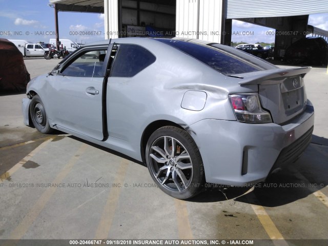 JTKJF5C77E3075494 - 2014 TOYOTA SCION TC 灰色 照片 3