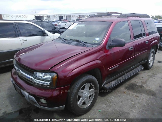 1GNES16S932170310 - 2003 CHEVROLET TRAILBLAZER EXT BURGUNDY photo 2