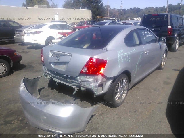 JTKDE177550005285 - 2005 TOYOTA SCION TC 银色 照片 4