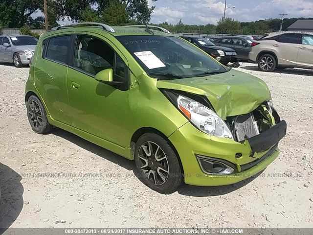 KL8CF6S93DC512889 - 2013 CHEVROLET SPARK 2LT GREEN photo 1