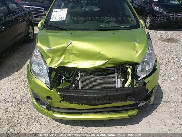 KL8CF6S93DC512889 - 2013 CHEVROLET SPARK 2LT GREEN photo 6