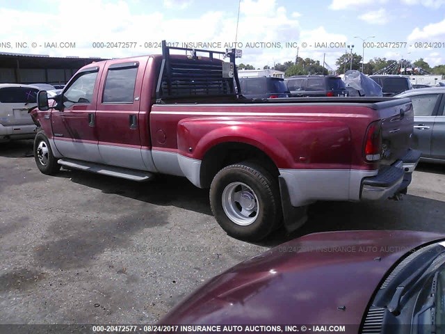 1FTWW32F62EB12562 - 2002 FORD F350 SUPER DUTY RED photo 3