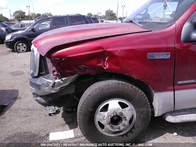 1FTWW32F62EB12562 - 2002 FORD F350 SUPER DUTY RED photo 6