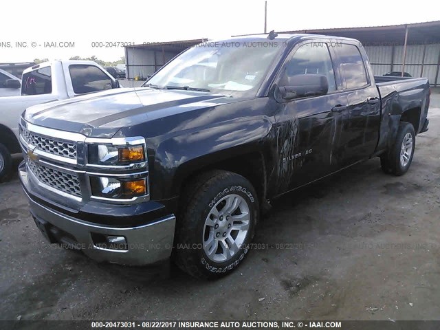 1GCRCREH0EZ313909 - 2014 CHEVROLET SILVERADO C1500 LT GRAY photo 2