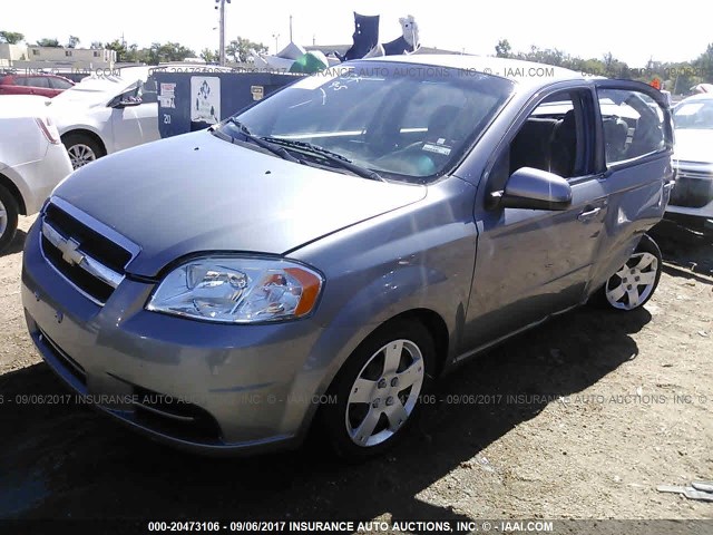 KL1TD5DEXBB218269 - 2011 CHEVROLET AVEO LS/LT GRAY photo 2