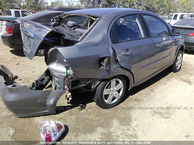 KL1TD5DEXBB218269 - 2011 CHEVROLET AVEO LS/LT 灰色 照片 4