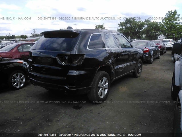 1C4RJFAG9EC571415 - 2014 JEEP GRAND CHEROKEE LAREDO BLACK photo 4