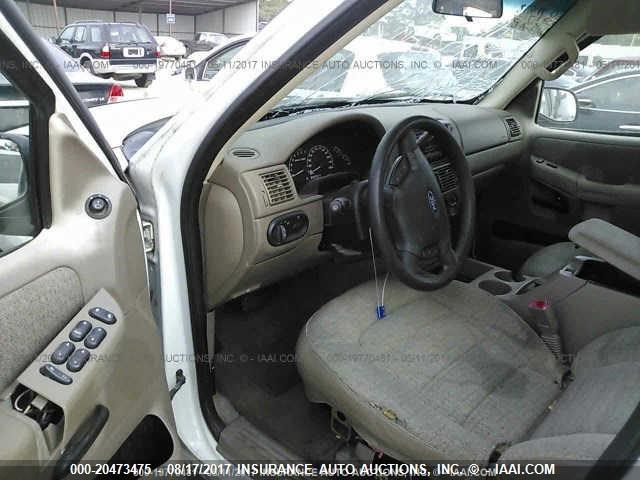 1FMZU62E62ZB12710 - 2002 FORD EXPLORER XLS WHITE photo 5