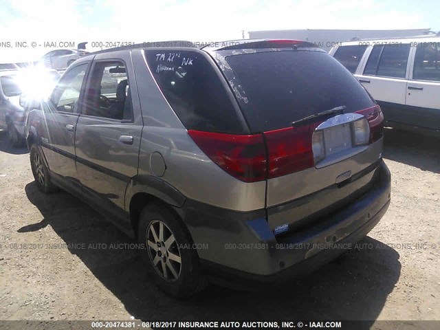 3G5DA03E82S501517 - 2002 BUICK RENDEZVOUS CX BEIGE photo 3