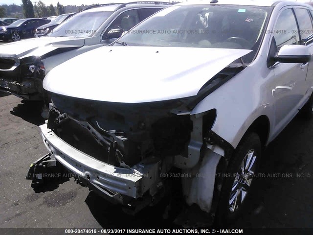 2FMDK4KC1EBA51356 - 2014 FORD EDGE LIMITED SILVER photo 6