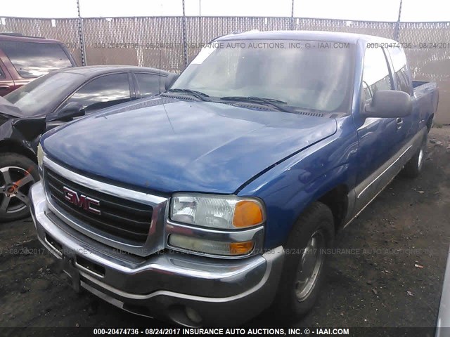 2GTEC19T231387868 - 2003 GMC NEW SIERRA C1500 BLUE photo 2