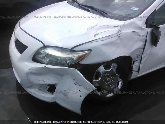 JTDBL40EX99086512 - 2009 TOYOTA COROLLA LE/XLE WHITE photo 6