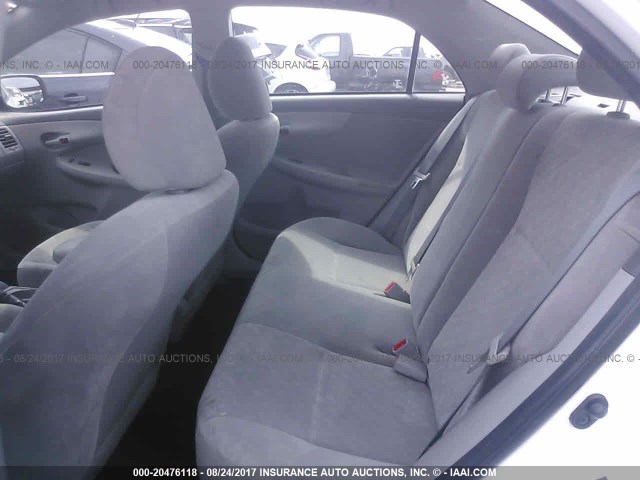 JTDBL40EX99086512 - 2009 TOYOTA COROLLA LE/XLE WHITE photo 8
