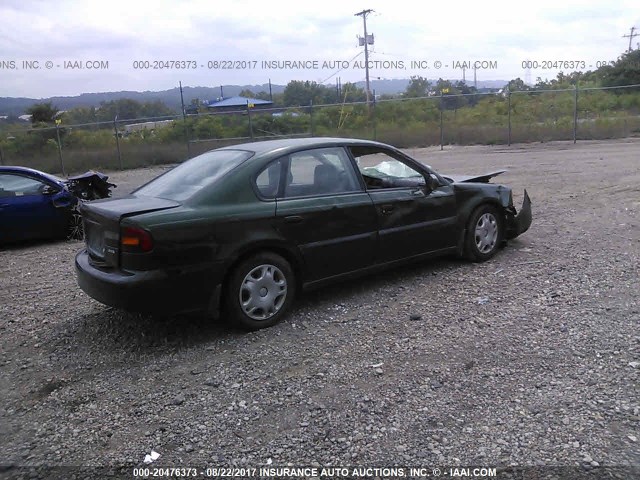 4S3BE635327213135 - 2002 SUBARU LEGACY L GREEN photo 4