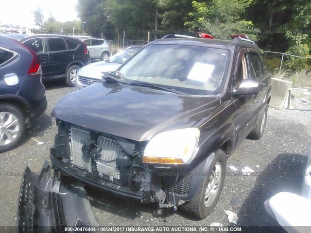 KNDJE723577342678 - 2007 KIA SPORTAGE EX/LX BROWN photo 2