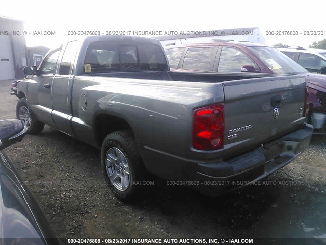 1D7HE42P47S207341 - 2007 DODGE DAKOTA SLT GRAY photo 3