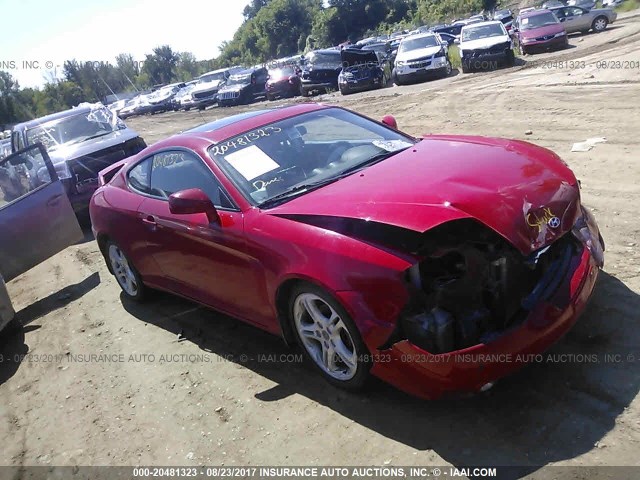 KMHHN65F03U093745 - 2003 HYUNDAI TIBURON GT RED photo 1